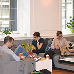 A Relaxed Coworking Place to Work for Startups