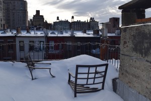 Snowy rooftop